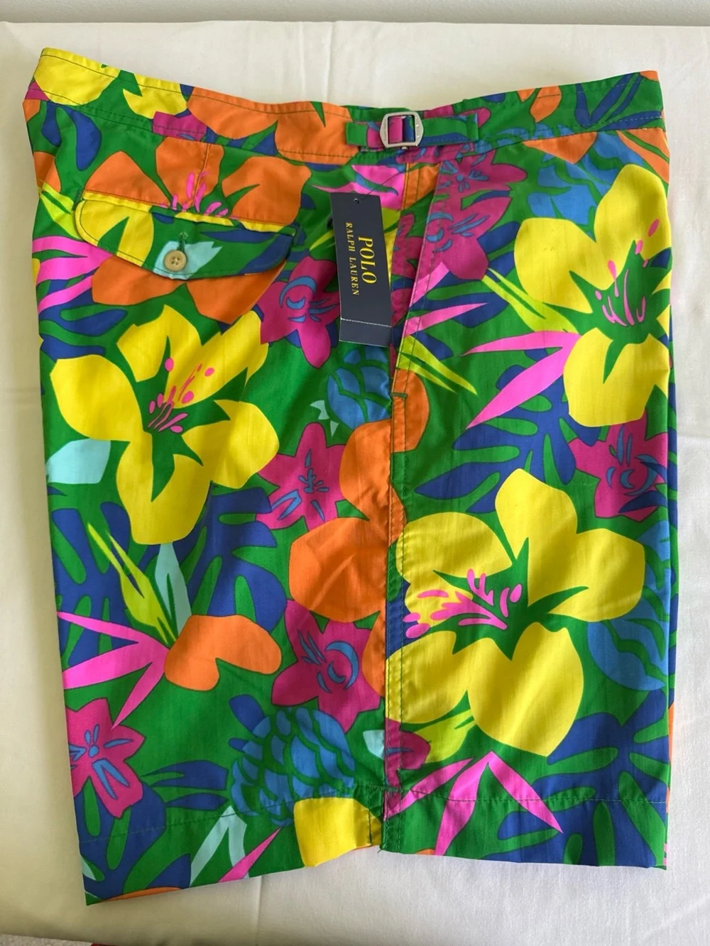 Polo Ralph Lauren Maine II Floral Swim Trunks Board Shorts Men’s Size 38 NWT